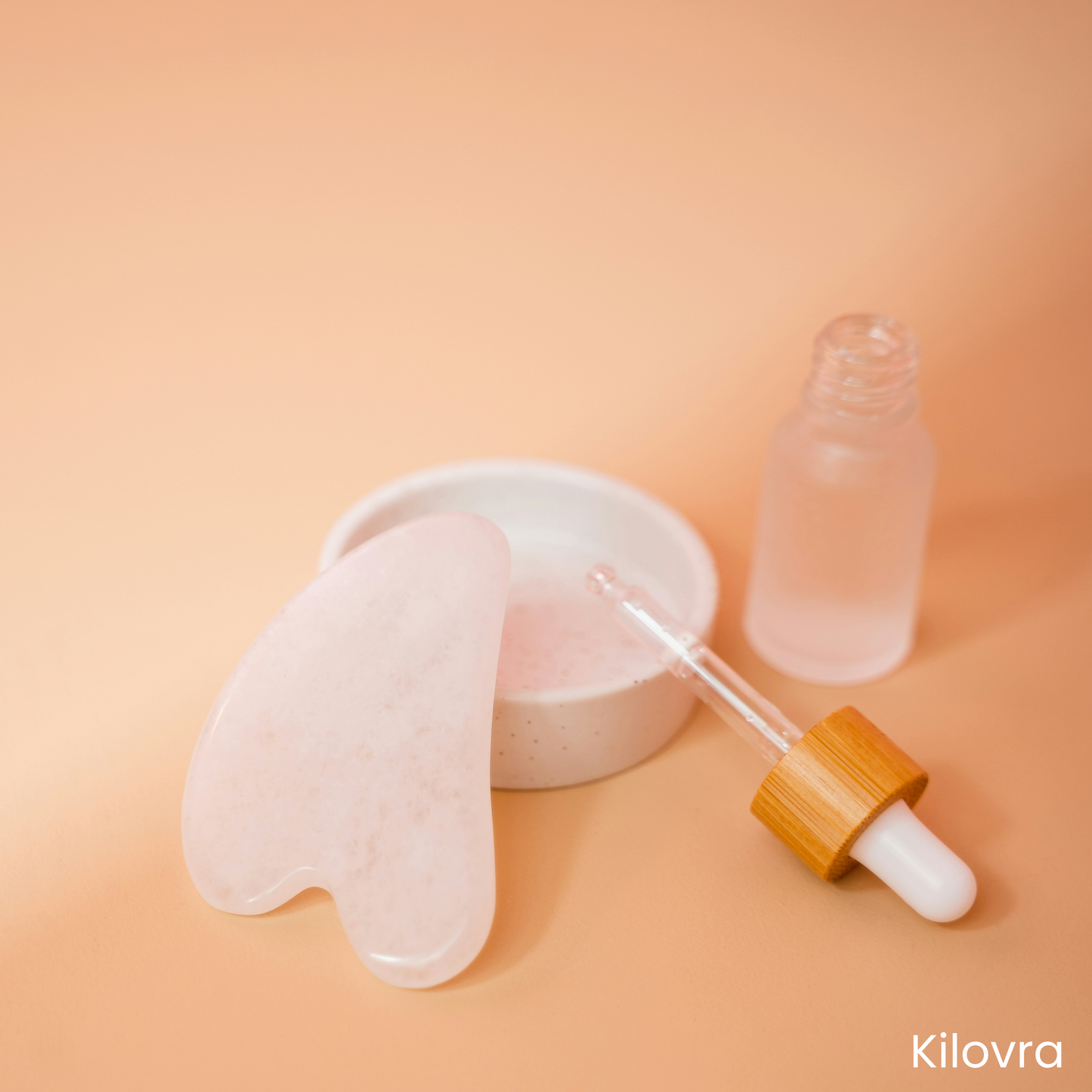 Rose Quartz Guasha and Face Roller